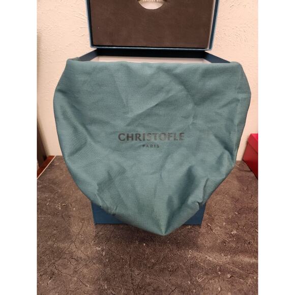 Christofle Mood Asia Silver Egg Box And Dust Bag Only . Large And Heavy - Picture 11 of 12